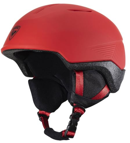 Rossignol – Casco de esquí y nieve Fit Impacts Red Hombre – Talla L/XL – Rojo