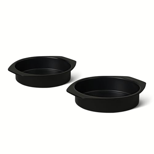 Amazon Basics Moule à Gâteau Rond Antiadhésif, Passe au Four et au Lave-Vaisselle, 22,9cm, Lot de 2