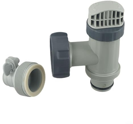 CWOQOCW Pool Plunger Valve With Type B Hose Adapter For Most Above Ground Pools And Sand Filter Pump,Shut Off Valve Parts With Gaskets
