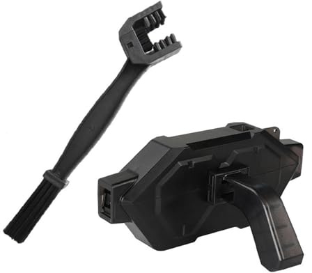 Scrubber per catene di bicicletta, pulitore portatile per ingranaggi e catene di bicicletta con spazzole morbide, strumento efficiente per il lavaggio delle catene per mountain bik