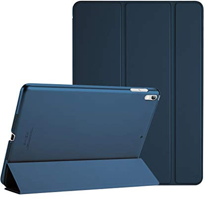 ProCase Hülle für 10,5 Zoll iPad Air 3 2019/ iPad Pro 2017, Ultra Dünn Case Cover mit transluzenter Rückseite, Auto Schlafen/Wachen Schutzhülle Kompatibel mit iPad Air 3 (3rd Gen)/ iPad Pro 10.5 -Navy