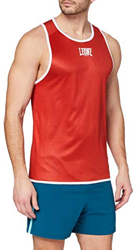 LEONE 1947, Canottiera Boxe Rosso/Blu, M, AB214