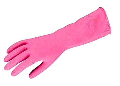 DSTOCK60 Gants Mé;nage Caoutchouc Etanches Longs pour Nettoyage Vaisselle Linge ROSE Taille XL