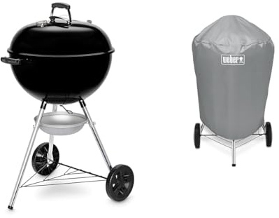 Weber Original Kettle E-5710 BLK EU + Grill Cover, Fits 57 cm charcoal grills