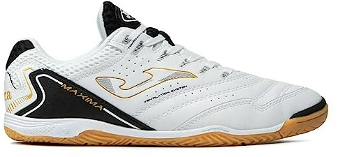 Joma Maxima 2102 in MAXW2102IN, Mens Indoor Football Trainers, White, 43,5 EU