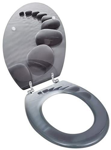 Hardware WC-Sitz, MDF-Deckel, Steine