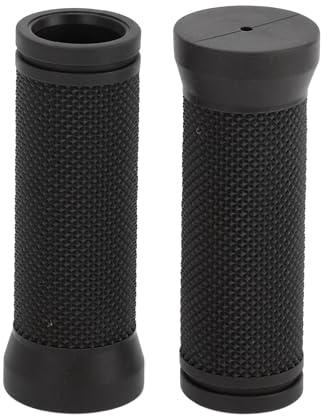 TUCKBOLD Bike Handlebar Grips Covers 90mm Long Lightweight | Bicycle End Grip Protector Black 1 Pair