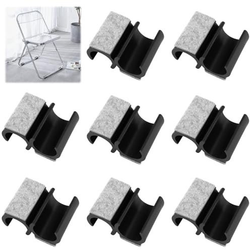 16 stycken stolglidare, frisvängande med filt, filtglider för frisvängare av plast, 23 mm filtkuddar för gungstolar, för att skydda klinkergolv, trägolv och minska buller