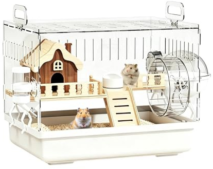 Hamsterbur, akryl igelkottshus, chinchilla-hus akryl – för djurälskare Keepers butiker vardagsrum sovrum arbetsrum kontor lägenhet skydd
