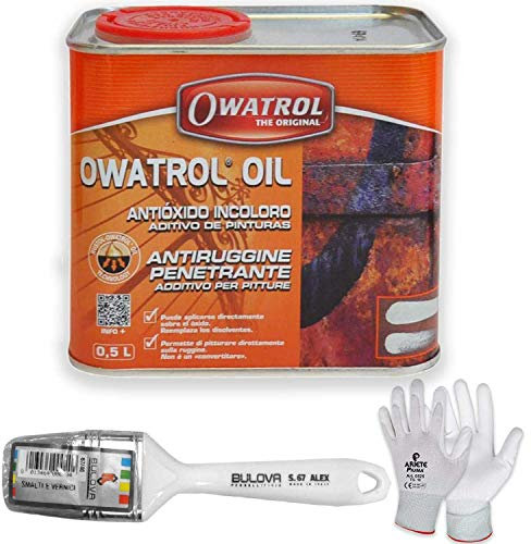 Owatrol OIL Owatrol-Rustol Ato antiruggine multifunzione Additivo per pittura (500ml con Pennello)