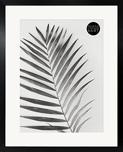 pf+a 20x16 Frame For A3 Poster - Glass Premium Oxford Black Photo Frame - A3 Frame With Mount