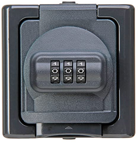 Kopp Blue Electric - Schutzkontakt-Steckdose mit Zahlenschloss, Farbe: anthrazit, 109815008