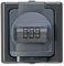 Kopp Blue Electric - Schutzkontakt-Steckdose mit Zahlenschloss, Farbe: anthrazit, 109815008