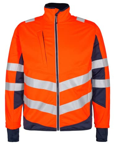 FE Engel Safety Softshelljacke, reflektierende Herren Warnschutzjacke