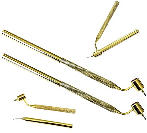 Pluma de Pintura de Línea Fina:2 piezas Pluma de Pintura de Línea Fina Inclinada Pluma de Escritura Fluida Rotulador Aplicador de Pintura Herramientas de Dibujo para Astillas, ReparacióN de ArañAzos