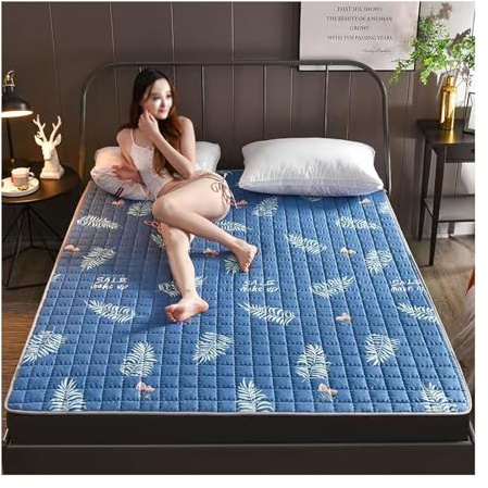 Mjuk Halkfri Barnmadrass Student Sovsal Fällbar Madrass Japansk Futon Madrass Golvsängkudde (Color : B, Size : 135 x 200 cm (53 x 79 inches))