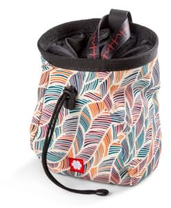 Ocun Lucky + Belt Bunt - Praktischer farbenfroher Chalkbag, Größe One Size - Farbe Leafs Colors