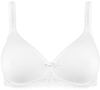 Playtex Soutien-Gorge Spacer sans Armatures en Microfibre Respirante Femme x1, Blanc, 90B