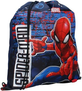 Vadobag Borsa sportiva per bambini Spider-Man Beyond Amazing, 44 x 36 cm, Blu marino, 44x36x1 cm