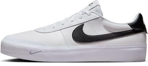 Nike Herrenschuh Court Shot Herrenschuh, White/Black, FQ8146-104, 47 EU (12.5 US)