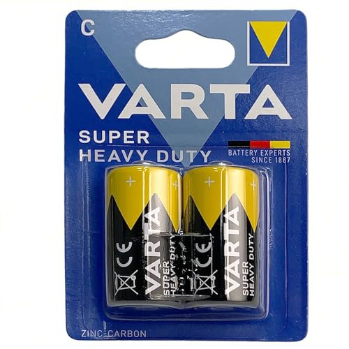 Batterie Mezzatorcia C LR14 Superlife Power Zinco | 2 Confezioni 2 pz | Potenti e Durature per Dispositivi ad Alto Consumo | per Giocattoli, Torce LED e Dispositivi ad Alto Consumo