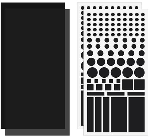 Giantree Pellicola autoadesiva con dimmer di luce da 4 fogli, oscurante, 50% ~ 100% LED, oscurante, per illuminazione domestica, ufficio