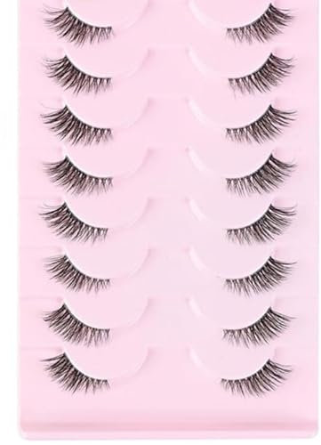 10 pares de pestañas postizas cat eye, tridimensionales multicapa, rizadas y gruesas (20mm)