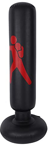 Luocute Sacco da Boxe Gonfiabile, Sacco da Boxe Autoportante da 160 Cm con Base a Ventosa per Adulti Bambini Allenamento Fitness Alleviare Lo Stress Taekwondo