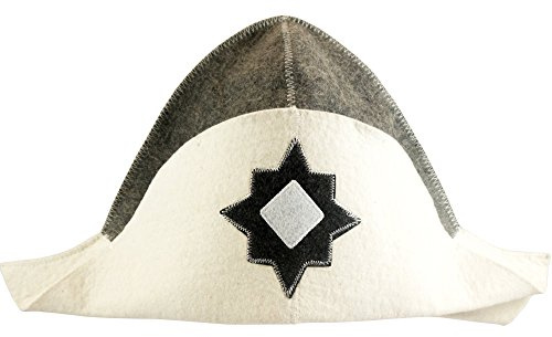 Gör-det-själv-bastuhatt – modell Napoleon – 100 % ullfilt – bastumössa av filt för kvinnor och män