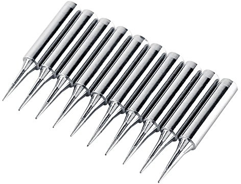 Panne de fer à souder, 900M-T-I à conductance rapide 200-480 ° Outils de soudage sans plomb, stables et durables pour 936 937 Station de soudage 10 PCS 43mm