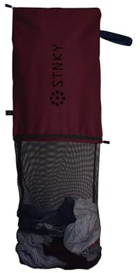 STNKY Bag Pro - Laundry Bag - Wash Bag for Health Workers, Sports, Fitness & Travel (Standard, Burgundy)