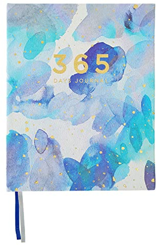 Idena 12254 - Journal 365 jours, à pois, 160 x 197 mm, 368 pages, 100 g/m², avec poche grenouille et deux rubans de lecture, 1 pièce
