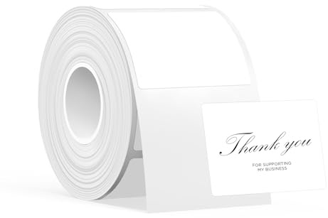 SUPVAN KATASYMBOL T50M Pro Impermeabilización Térmica Etiquetas Adhesivas, 40 mm x 30 mm, 250 Uds/Rollo, Negro sobre Blanco