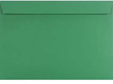 Netuno 25 farbige Briefumschläge Dunkelgrün DIN C5 16,2 x 22,9 cm 115g Design elegante Umschläge bunte Briefhüllen groß A5 für Einladungskarten Geburtstagskarten hochwertige Briefkuverts Einladungen