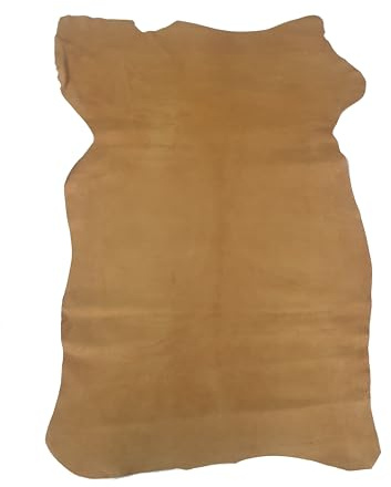 Zerimar Retales para Manualidades 100% Cuero Genuino - cuero para manualidades - piel para tapizar - Piel Natural ideal para reparación de Artículos y Creación de manualidades en Piel. Medidas 90x70cm