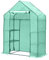 Ikodm Gewächshaus Foliengewächshaus mit 8 Regalen, Gewächshaus Tomatengewächshaus 143x73x195CM, Foliengewächshaus Winterfest und Wasserdicht, Pflanzenhaus, Grün