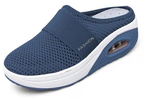 Mfhmom Ciabatte Ortopediche Donna con Zeppa Pantofole Sportive Estivi Traspiranti e Comode Casual Sneakers con Air Cuscino