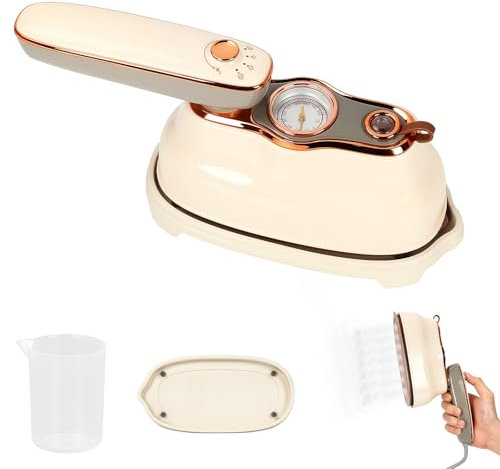 Upgrade Rotary Travel Steamer Iron for Clothes, 2 in 1 Pointer Temp Display Portable Garment Steam Generator, 1200W, Large Tank 200ml, 20S Heat-Up, Travel Essentials, Gifts for Mums, Girlfriends, Wife