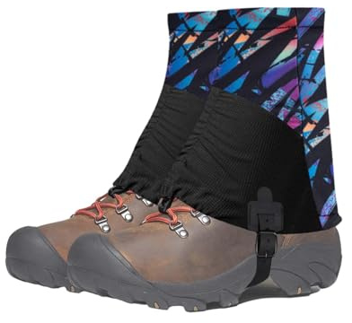 ZHYUAN Gamaschen zum Wandern, Sport Wandern Gamaschen, wasserdichte Trail Gaiters, Trail Low Gaiters, Trail Gaiters Low Gamasche Unisex, passend für Schuhgröße 36-45, für zum Wandern und Bergsteigen