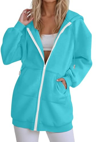 Abito lungo con cappuccio da donna UK foderato in pile con zip felpe con cappuccio casual giacche a maniche lunghe invernali spesse calde felpe lunghe con cappuccio taglie forti cerniera completa