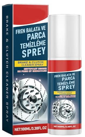 Brake Cleaner Spray,100ml Car Iron Remover - Lasting Cleaning Spray for Automotive Brake Rotor Disc Hub Rim Wheel Detailing Oil Removal