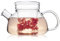 TAMUME 600ML Stile Nordico 3-in-1 di Vetro Teiera con Rimovibile Vetro Infuser con Grande Becco Facile Versare