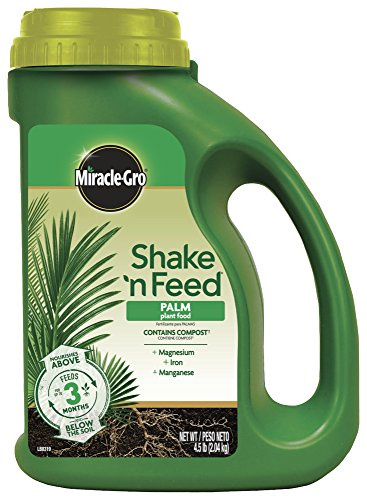 Miracle-Gro Shake 'N Feed Palm Plant Food - Fertilizer for Container and In-Ground Palm Trees, Cycads, and Tropical Plants, 4.5 lb.