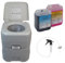 BB Sport Campingtoilette 20l Starter-Set Optional: Sanitärflüssigkeiten und Reinigungsspritze tragbare Chemietoilette, Campingtoiletten Varianten:WC + 2 x 5L + Spritze