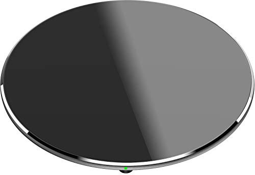 TOZO W3 Wireless Charger, 10W Qi-Certified Fast Charging Pad with Aviation Aluminum Computer Numerical Control Technology Compatible with iPhone 14 13 12 Series (NO AC Adapter)