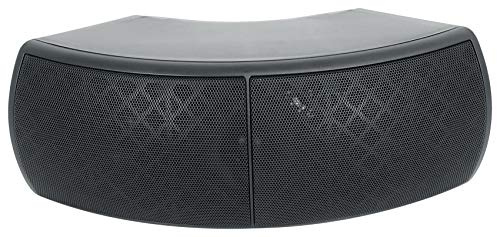 Rockville Wet-D4 Black Dual 4 70V/100V Indoor/Outdoor Speaker, 8-Ohm Bypass, Weather-Resistant, Angled Dual Woofers for Restaurants and Patios