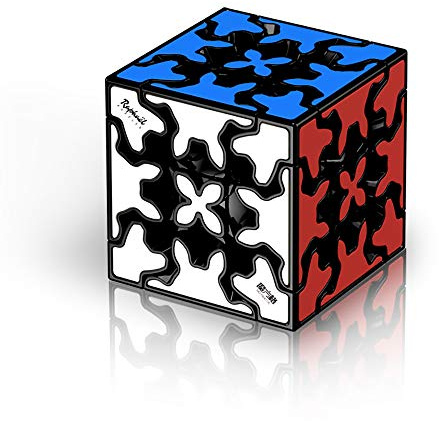 Yealvin 3 x 3 växlar kub 3 x 3 magisk kub kugghjul magisk kub kreativ kub 3D pussel kub leksak
