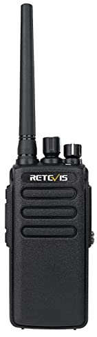 Retevis RT81V Funkgerät mit Großer Reichweite, Professionelle wasserdichte Walkie Talkie, 2200 mAh, Digitales Analoges Handfunkgerät für Unternehmen (Schwarz, 1 Stück)