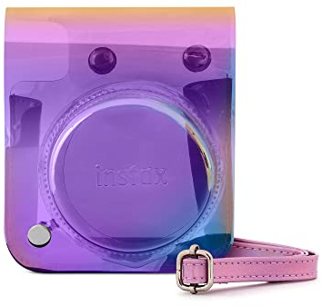 INSTAX mini 12 Camera case with Shoulder Strap, Iridescent Finish