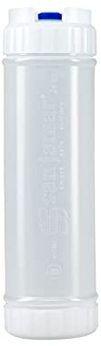 San Jamar Ez Kleen Plastic Sauce Bottle with Medium Valve for Thick Sauces and Relish, 24 Ounces, White, (Pack of 6)
